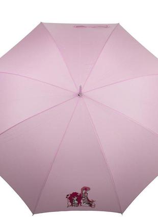 Женский зонт-трость полуавтомат (z1627-1) 106 см airton розовый (2000001299814)2 фото