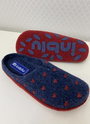 Женские войлочные тапочки inblu,размер в размер