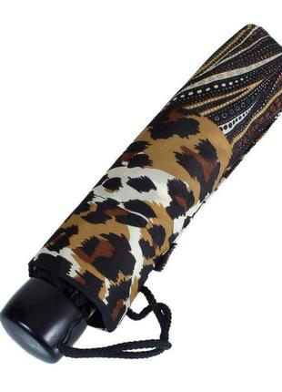 Женский складной зонт механический (z3512s-3097) 99 см airton коричневый (2000001294543)4 фото