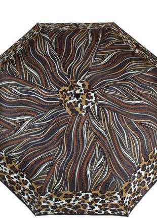 Женский складной зонт механический (z3512s-3097) airton 99 см коричневый cl0045463