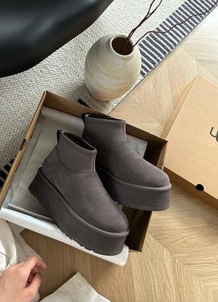 Ugg mini dipper platform 5 см угг на платформе2 фото