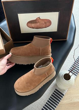 Ugg mini dipper platform 5 см угг на платформе6 фото