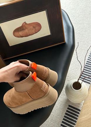 Ugg mini dipper platform 5 см угг на платформе7 фото