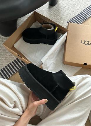 Ugg mini dipper platform 5 см угг на платформе4 фото