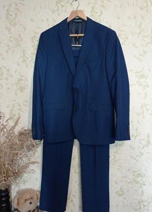 Костюм пиджак 40r штаны 34r slim fit