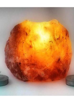 Підсвічник соляний (natural) (s-006) (+-10х10х8 cm)(12 шт. ящ.)(гімалайська сіль)
