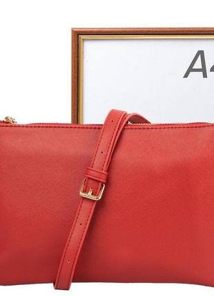 Женская сумка-клатч 26х17х2 см amelie galanti красный (2000001637838)9 фото