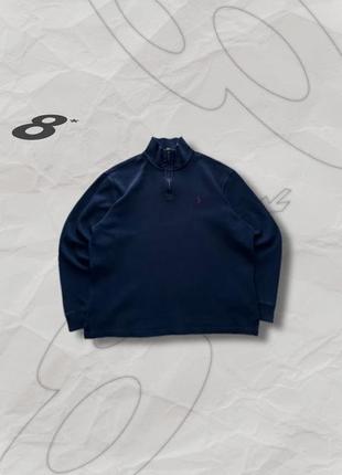 Чоловіча кофта 1/4 зип polo ralph lauren/ оригінальний світшот світер