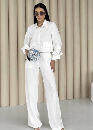 Стильний костюм jadone fashion гранж xs білий
