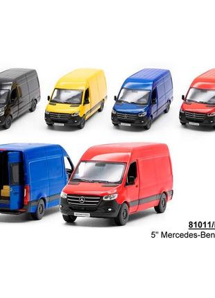 Коллекционная металлическая машинка kinsmart mercedes-benz sprinter kt5426w
