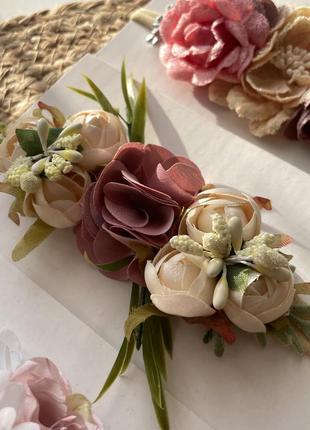 Повʼязка квіти на голову віночок3 фото