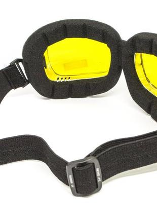 Очки защитные с уплотнителем global vision retro joe (yellow) желтые2 фото