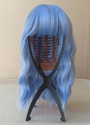 Новый цветной парик, короткий, с черенок, каре, термостойкая, парик, голубая