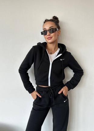Теплый костюм на флисе худи джоггеры nike