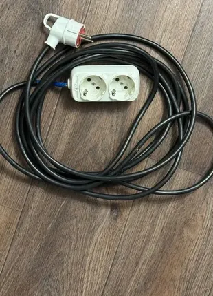 Удлинитель 5 метров 35 см, на 2 розетки
