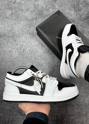 Nike air jordan black white3 фото