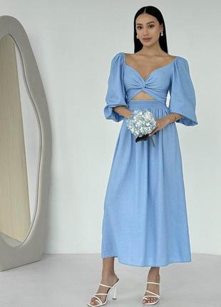 Двостороння сукня jadone fashion асканія xs-s блакитна