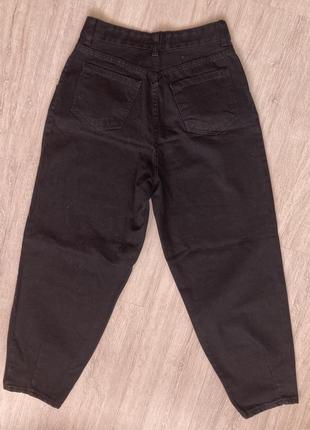 Джинсы moms (мом) черные новые туречки xs-m3 фото