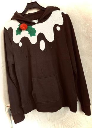 Худі толстовка з новорічним принтом