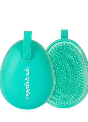Щетка для волос бирюзовая nuggela & sulé tamer brush turquoise