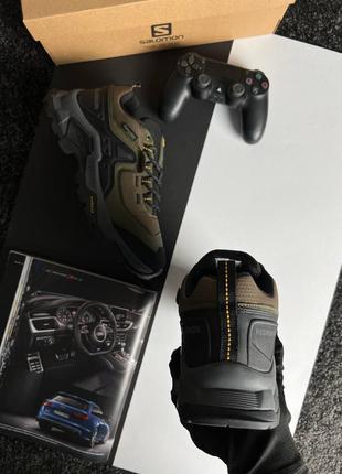 Мужские кроссовки salomon quest m elementstarx khaki black grey3 фото