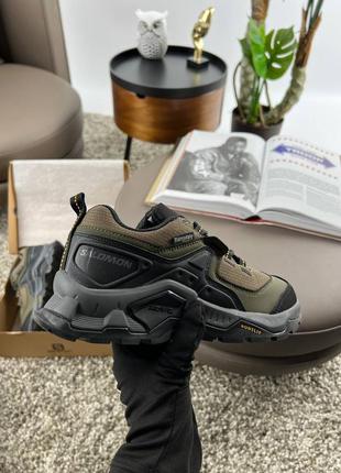 Мужские кроссовки salomon quest m elementstarx khaki black grey6 фото