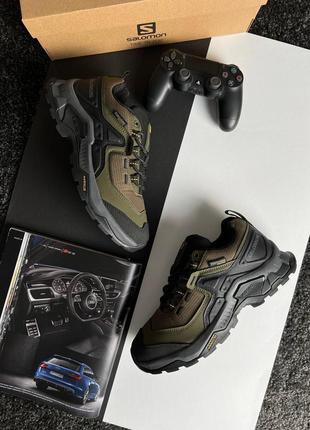 Мужские кроссовки salomon quest m elementstarx khaki black grey5 фото