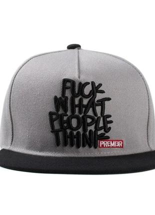 Кепка снэпбэк с матюками fuck what people think