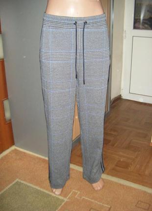 Брюки палаццо с лампасами теплые, размер 18 - xl - 52