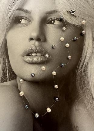 Намисто з культивованих перлів марковане