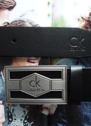 Мужской ремень calvin klein в коробке черный