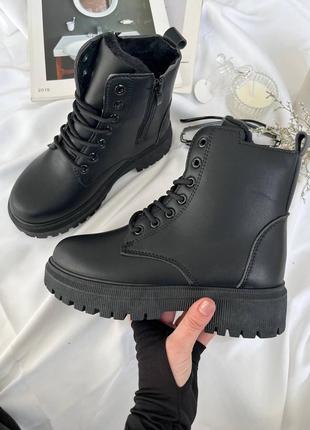 🔤ботинки черные (мех) ❄️