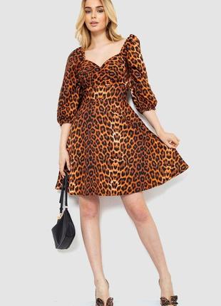 Платье с леопардовым принтом, цвет леопардовый, 172r989