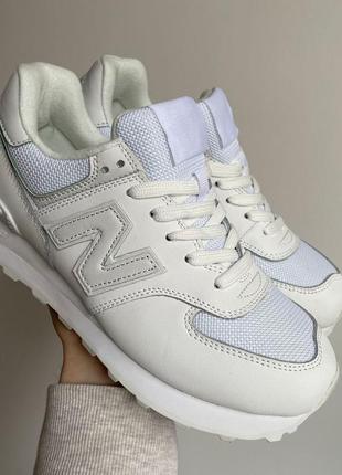 Жіночі кросівки кросівки new balance 574 white