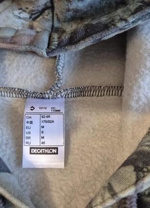 Decathlon solognac чоловіча зіп кофта для рибалки та мисливця з принтом лісу повсякденна толстовка5 фото