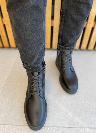 Мужские кожаные ботинки (8025з) 40 vzutik черный (2000002529958)3 фото