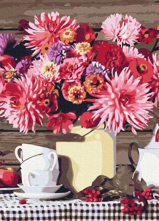 Преміум картина за номерами "заміський натюрморт" розмальовки за цифрами.40*50 см.україна