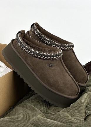 Угги уг таз платформ коричневый ugg tazz platform chocolate