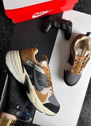 Мужские кроссовки nike c2k run runtek black beige brown
