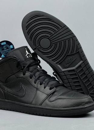 Кеди кросівки nike air jordan 1 mid кроссовки найк джордан обувь