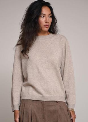 Кашемір/шовк/вовна светр