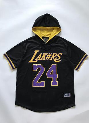 Шикарна реп футболка, джерсі lakers чорного кольору, розмір l-xl