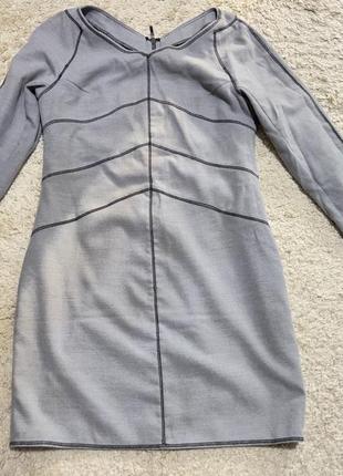 Платье серое, размер s