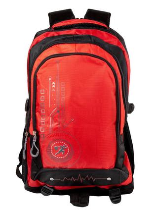 Чоловічий спортивний рюкзак 32х50х23 см valiria fashion червоний (2000002073369)2 фото