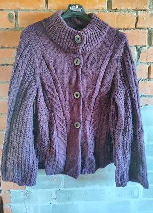 Супер теплая кофта фиолетового цвета
