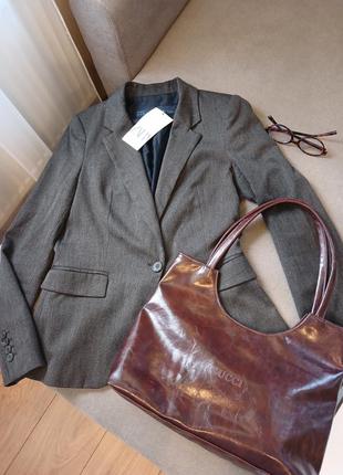 Базовый серый жакет zara s