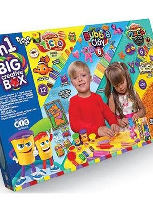Набір для творчості "4в1 big creative box" укр 22х8х34 см danko toys різнокольоровий (2000002176480)