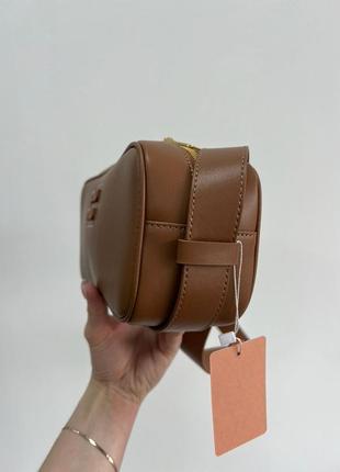 ❤️ miumiu nappa leather shoulder bag brown7 фото