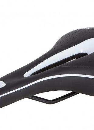 Сідло mtb sport yf-1018 чорний/білий (sad-299)
