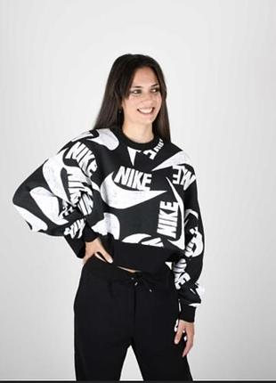 Хлопковый оверсайз свитшот от nike